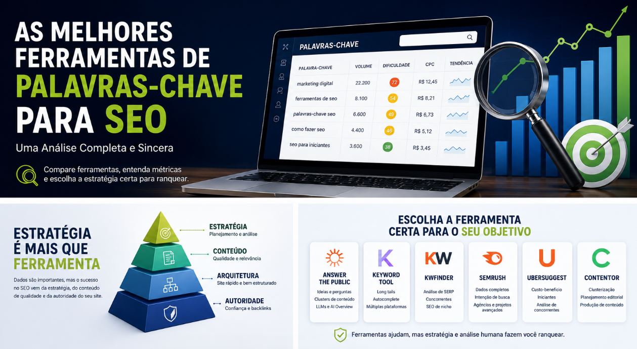 Melhores Ferramentas de Palavras-Chave para SEO